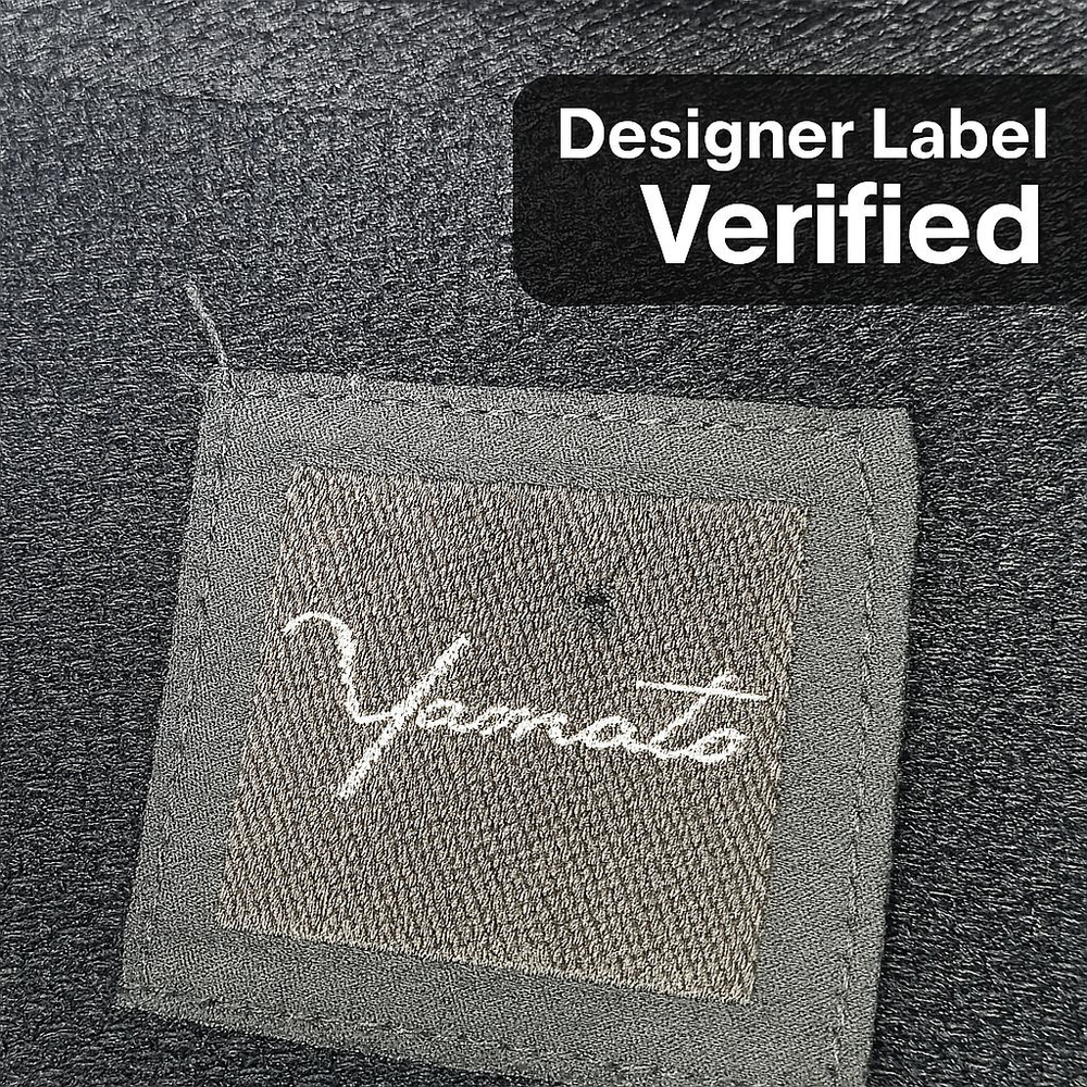 Yamato Japan Shirt Men M Black Textured Long Sleeve Minimalist Quiet Luxury - Picture 2 of 13